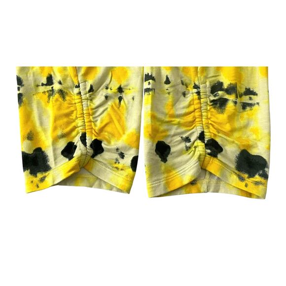 CABI 2-PC PAJAMA SET-LOUNGER, LONG SLV, WOMENS, TOP-L, BOTTOMS-M, YELLOW/DK GREY - Picture 10 of 12